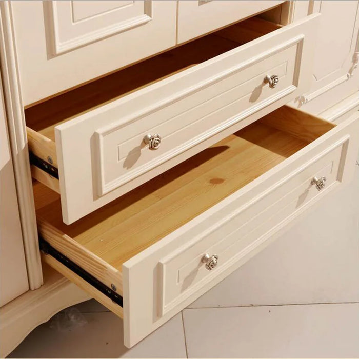 Four door wardrobe modern  European whole wardrobe French bedroom  furniture wardrobe pfy10176