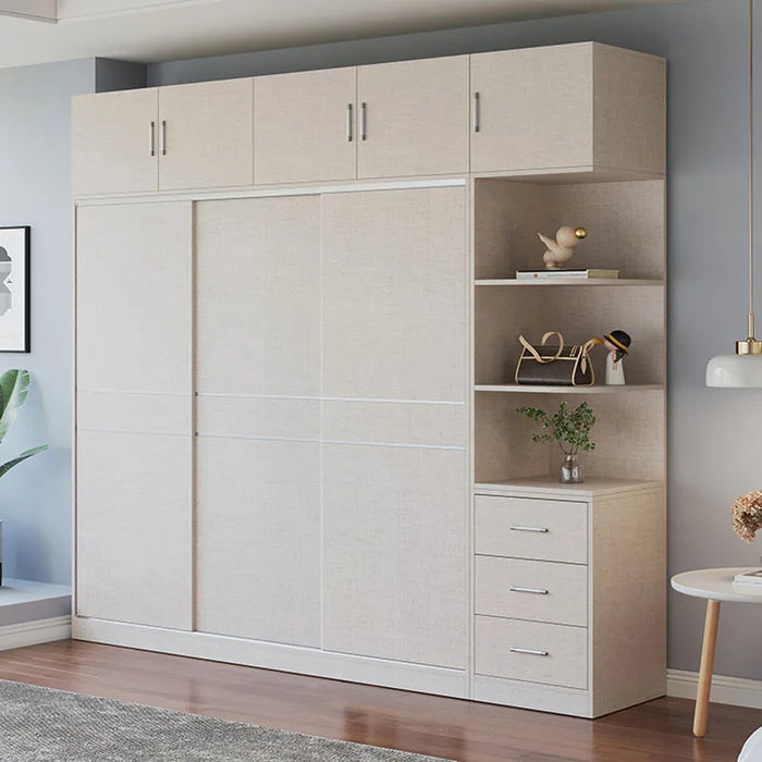 Luxury Wooden Wardrobes Bedroom Clothes Modern Simple Nordic Cabinets Free Shipping Display Armario De Ropa Salon Furnitures