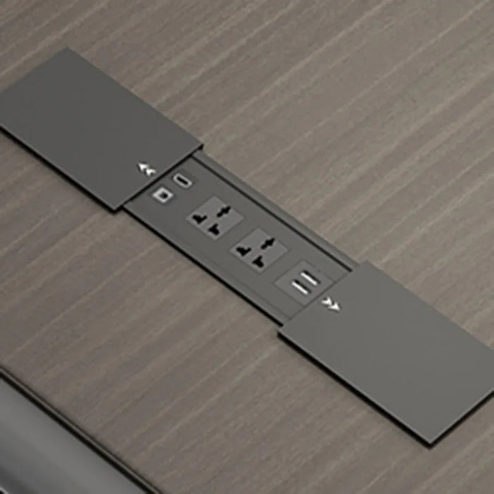 Height Adjustable Black Office Desk Reception Executive Modern Long Computer Desks Computer Escritorios De Ordenador Furniture