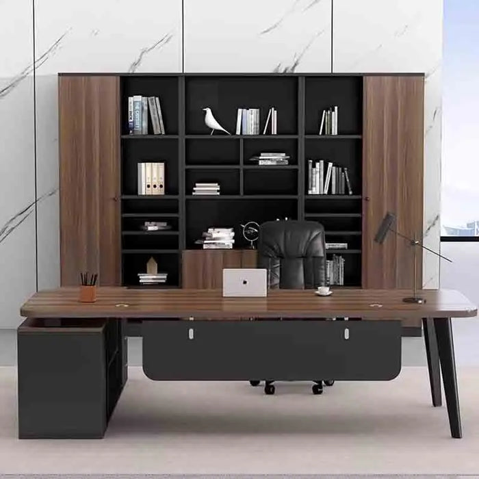 Monitor Luxury Office Desks Working Studying Meeting Wooden Office Desks Storage Executive Scrivania Ufficio Lavoro Furnitures