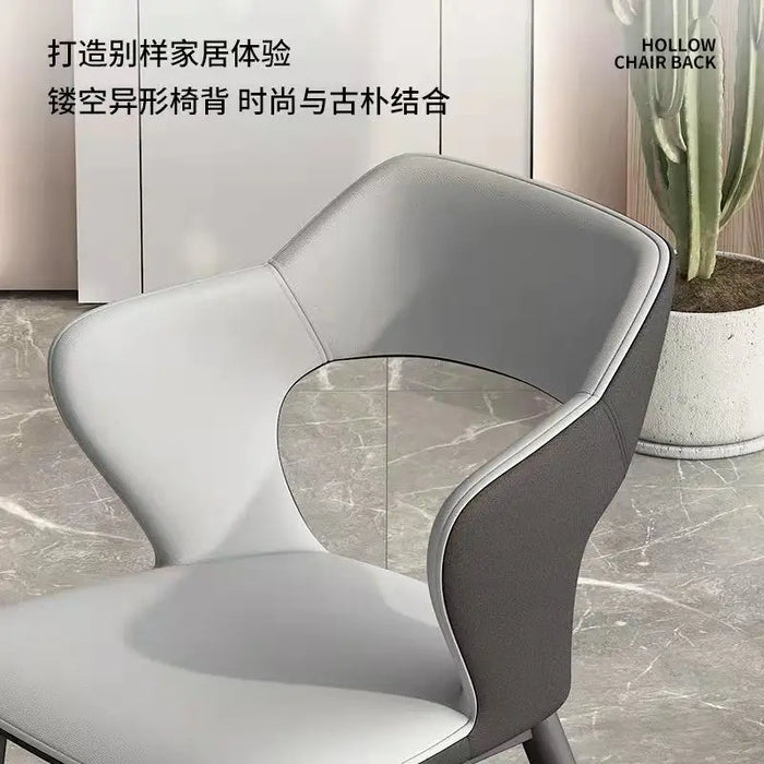 Light Luxury Dining Chair Modern Minimalist Home Net Red Backrest Desk Hotel Living Room Chair Nordic Art Dining Chair Furniture