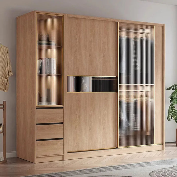 Organizer Wardrobes Open Closets Cupboard Hangers Modular Wardrobe Display Wooden Meuble De Rangement Minimalism Furniture