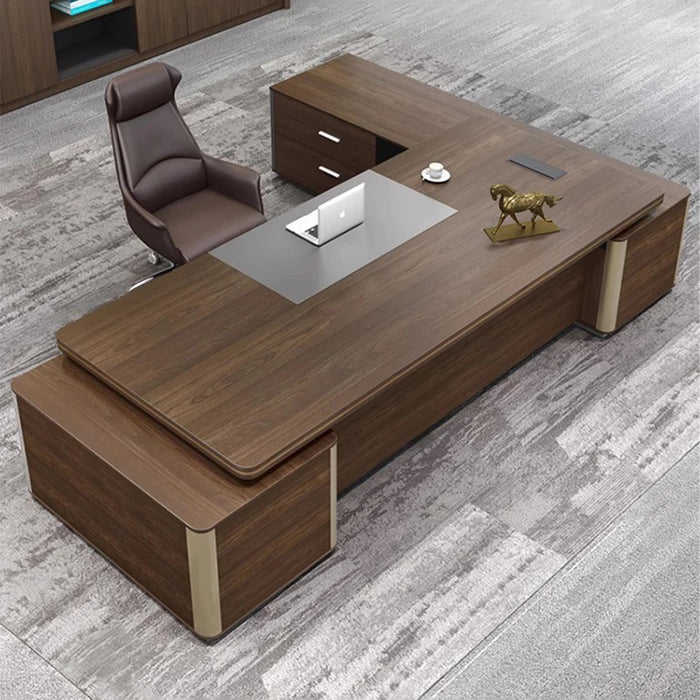 Executive Cheap Office Desk Portable Secretary Organizer Computer Desks Light Luxury Escritorios De Ordenador Modern Furniture