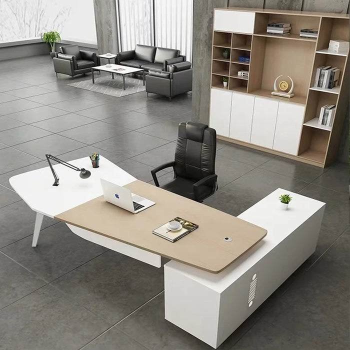 Executive Modern Office Desk Workbench Writing Storage Luxury Office Desk Standing Scrivanie Per Computer Office Furniture