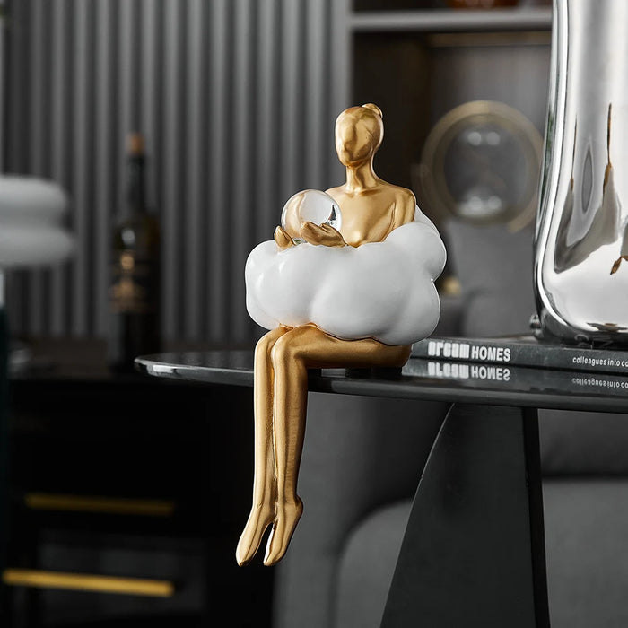 Nodic Home Decorative Figurines Abstract Sculptures and Figurines Living Room Decoration and Table Accessories