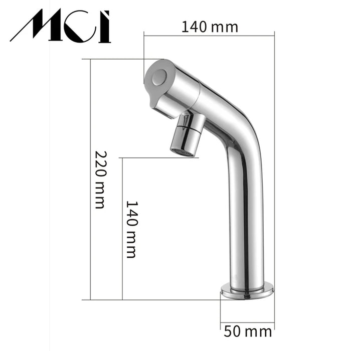 New Bath Basin Faucet Brass Chrome Faucet Brush Nickel Sink Mixer Tap Vanity Cold Water Bathroom Faucets Torneira Cozinha Mci