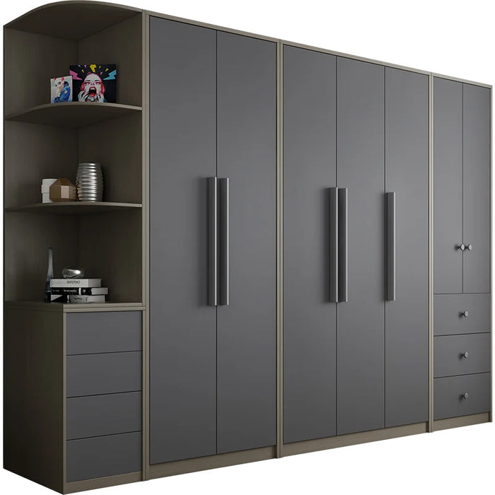 Bedroom integrated wardrobe Nordic simple modern cabinet combination wardrobe