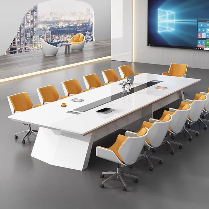 Standing Office Work Desk Wooden Study Executive Conference Long Desk Black Gaming Tavolo Da Lavoro Wall Mounted Reception