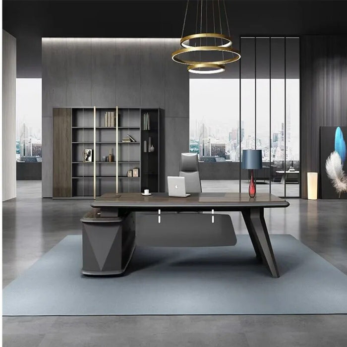 Ergonomic Height Office Desk Drawers Reception Wood Executive Luxury Office Desk Computer Mesa Escritorio Height Furniture