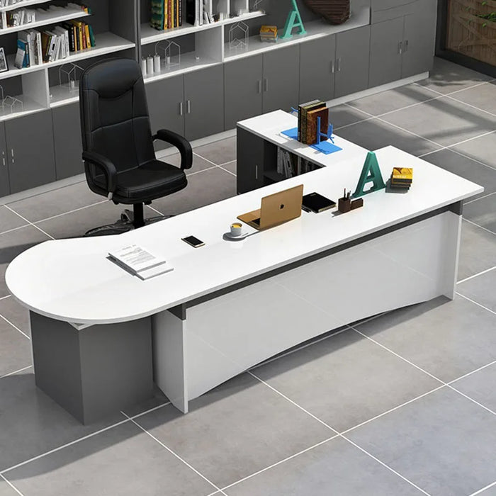 Luxury Cheap Office Desk Drawers Writing Storage Drafting Filing Console Office Desk School Scrivania Angolare Furniture HDH