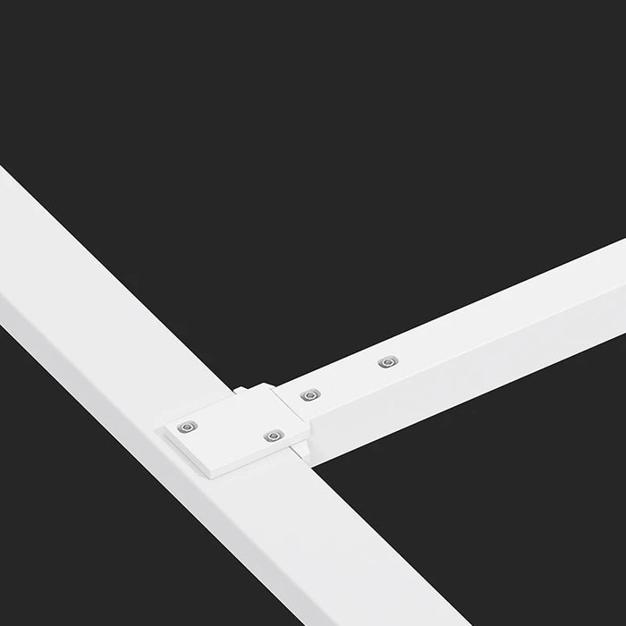 White Computer Desk Tables Wooden Fashion Metal Frame Legs Ideas Studio Office Desk Conference Mesa De Escritorio Furniture