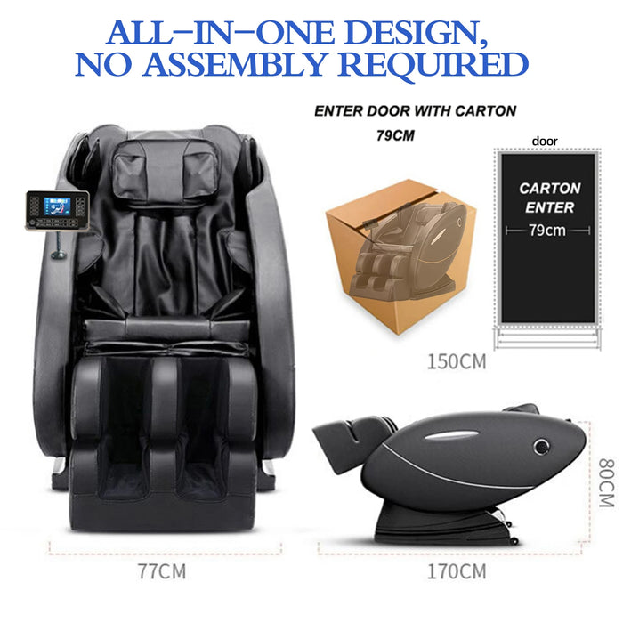 Cheap Massage Chair Recliner, Full Body Massage Chair, Zero Gravity, Bluetooth Speaker, Airbags, Heating, Foot Massage (Black)