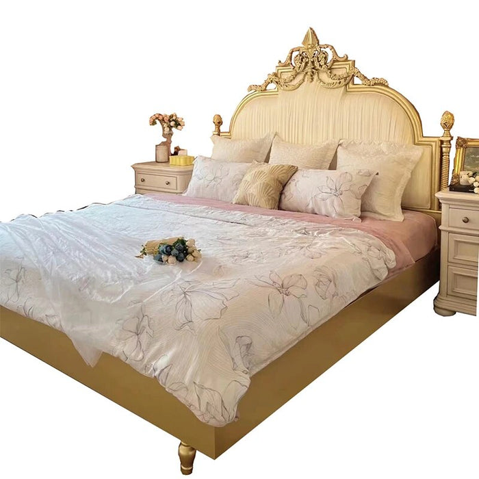 Girl Unique Luxury Bed Storage Queen Size Upholstered Twin Bed White Luxury Genuine Leather Cama Matrimonial Room Furniture