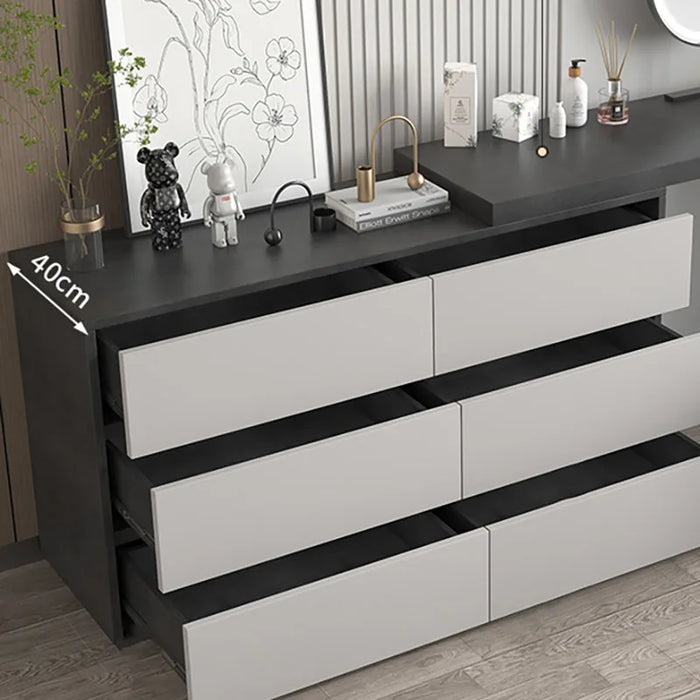 Drawer Mirror Makeup Vanity Table Dresser Stand Bedroom Girls Makeup Table Storage Cabinet Meuble Coiffeuse Home Furniture