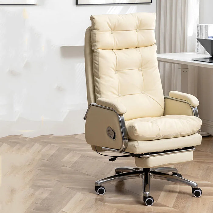 Leather Lazy Office Chair Cute Luxury Ergonomic Modern Playseat Scorpion Gaming Office Chair Posture Taburete Library Furniture