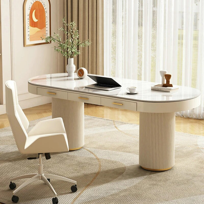 Gadgets Workbench Office Desk Slate Computer Table Luxury Office Desk Boss Simplicity Escritorio Ordenador Work Furniture QF50OD