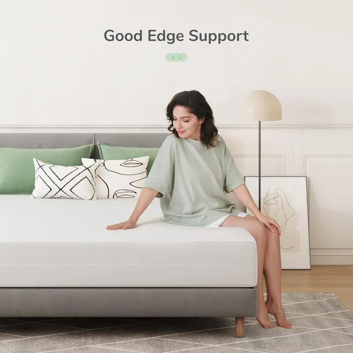 Novilla King Size Mattress 10 Inch Foam Mattress in a Box Charcoal Foam with Skin Friendly Cover for a Cozy Sleep Tight Top King