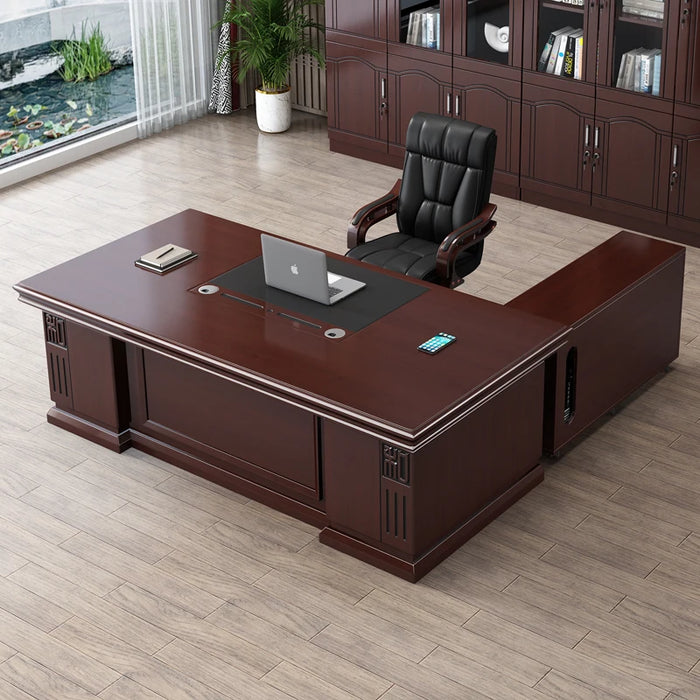 Storage Office Desk Executive Conference Corner Work Table Gaming Vanity Standing Reception Scrivania Con Cassetti Furniture