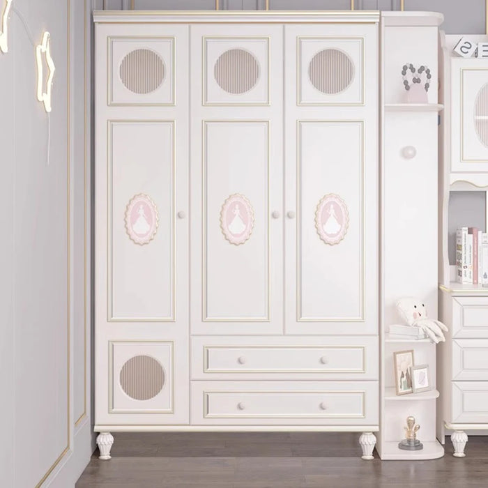 Simple Wooden Wardrobes Luxury White Clothes Free Shipping Living Room Cabinets Storage Organizer Armario De Ropa Home Furniture