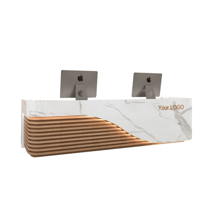 Luxury Simple Office Desk Podium Conference Shop Front Desk Reception Spa Checkout Aesthetic Balcao De Loja Furniture Bar