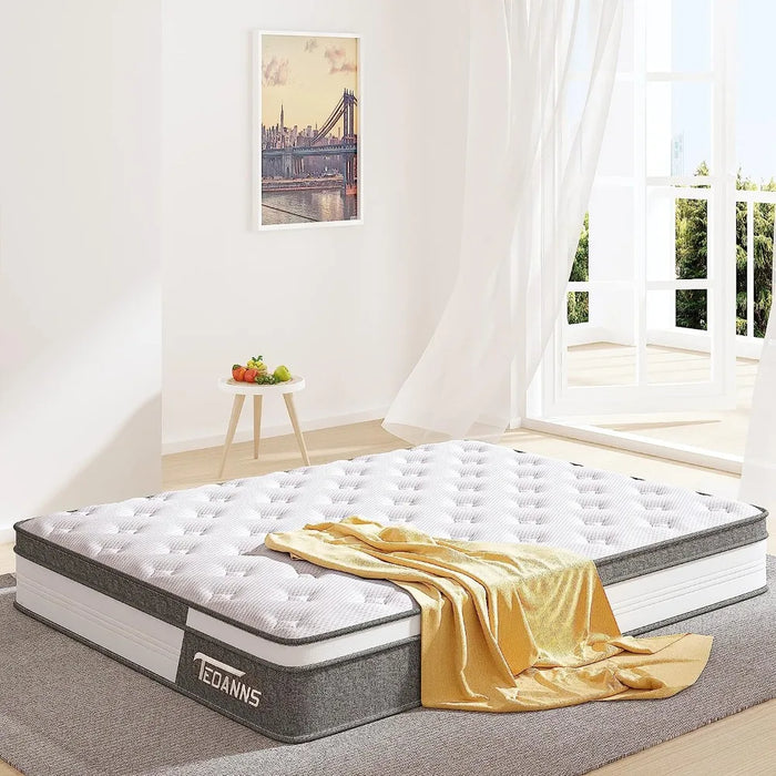 Mattress, 12 Inch Medium Firm Mattress in a Box, Hybrid Mattress Full Size for Pressure Relief & Supportive, CertiPUR-US