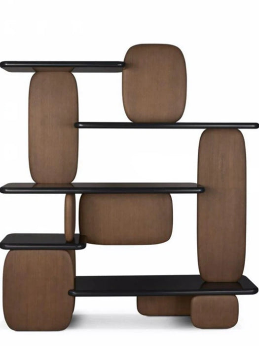 Bookcase Simple Modern Retro Italian Style Minimalist Bookshelf Display Stand