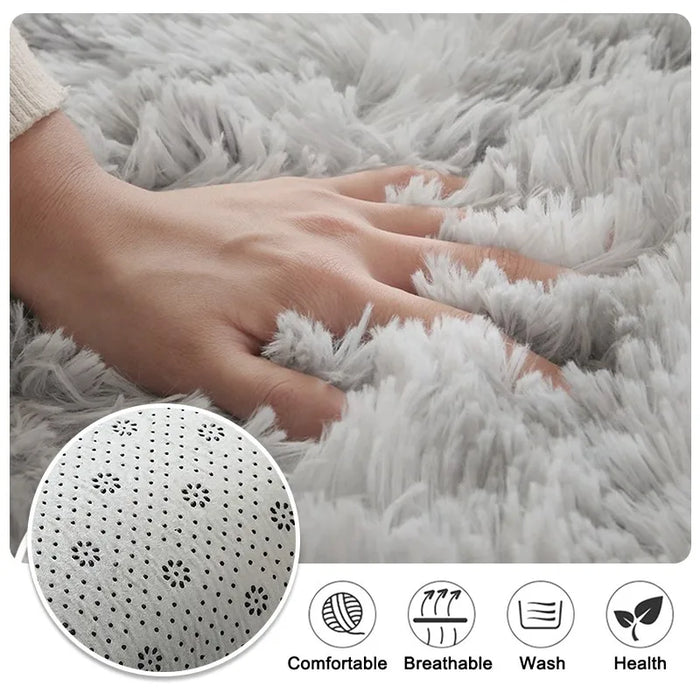 Lellen Hairy Plush Rugs for Children Bedroom Soft Furry Carpets Living Room Kids Baby Room Nursery Playroom Room Decor Area Rug