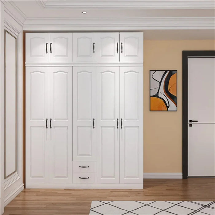 Wooden Drawer Wardrobes Storage Clothes Modern Detachable Wardrobe White Bedroom Shirts Szafa Tekstylna Na Home Furniture
