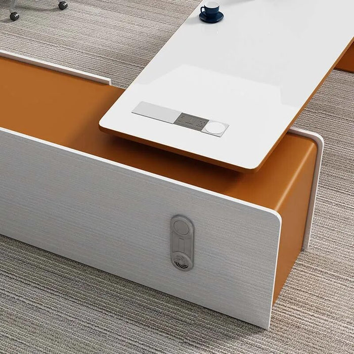 Boss L Shape Luxury Office Furniture Manager High Tech Modern Executive Ceo Office Desk