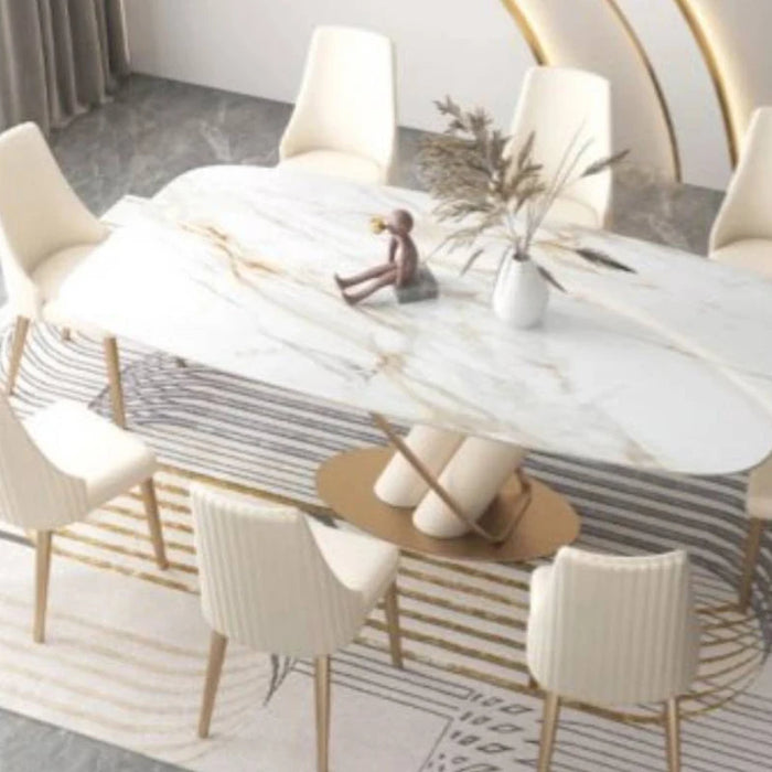 One Dining Table And 6 Chairs
