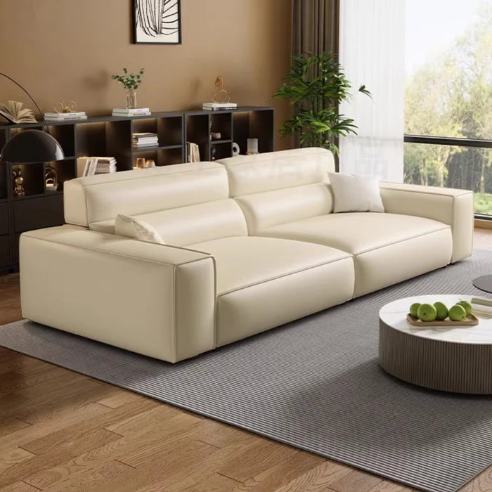 Italian Style Minimalist Arm Sofa Leather Black Lounge Recliner Couch Free Shipping Simple Mobili Per La Casa Bedroom Furniture