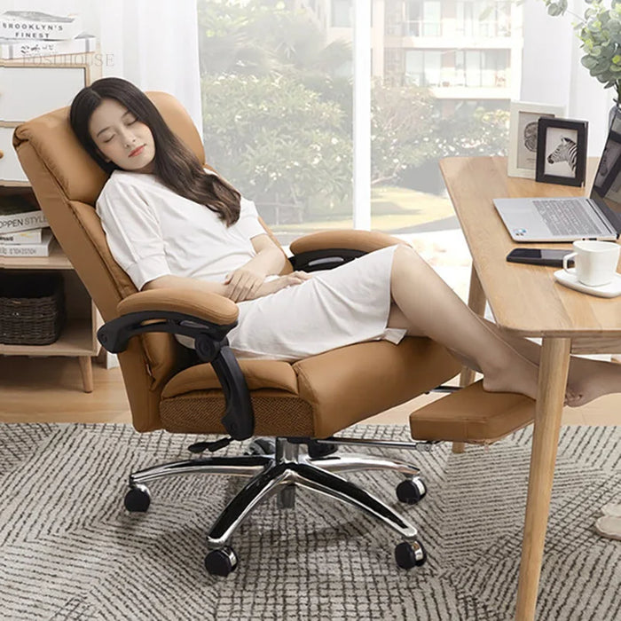 Nordic Modern Office Chairs Relaxing Soft Cushion Lift Swivel Office Chair Backrest Armchair Sillas Oficina Bedroom Furniture