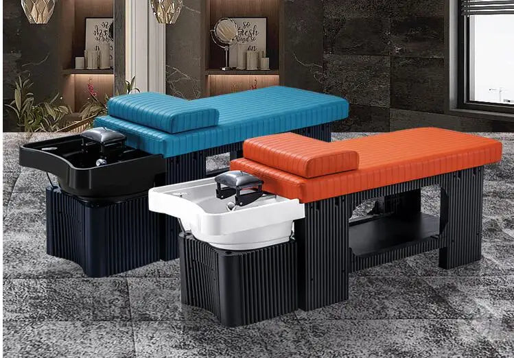 High-end Nethong Thai style shampoo bed, special massage, ear picking, fumigation, full-lying hair washing bed for barber salon