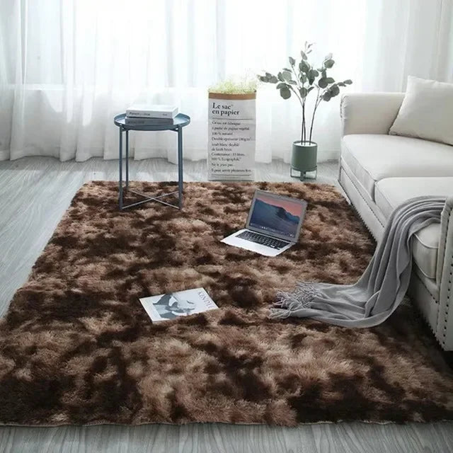 14525 Hairy Rainbow Rugs for Children Bedroom Soft Furry Carpets Living Room Kids Baby Room Nursery Playroom Cute Room Decor Are