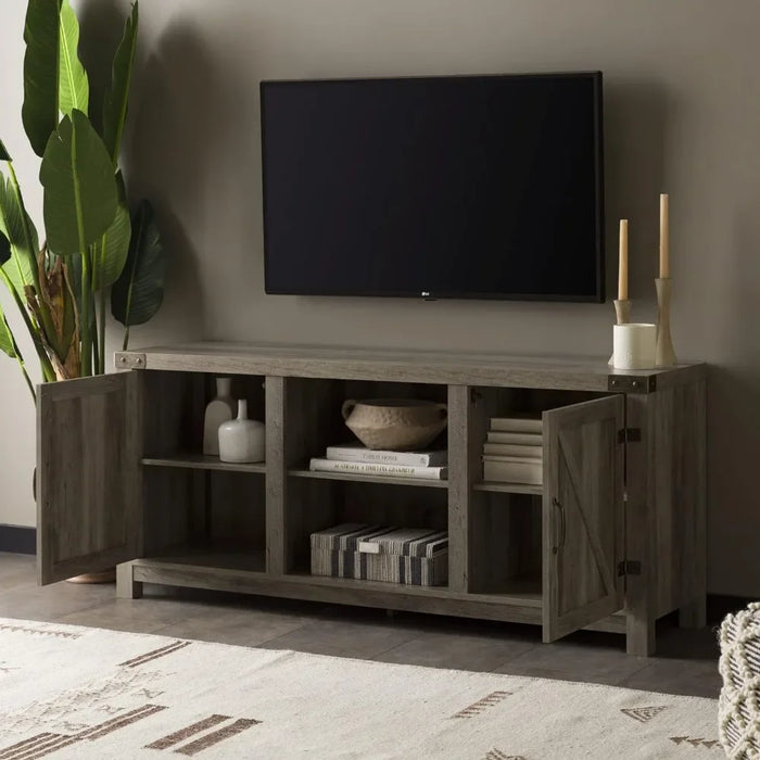 58 Inch Tv Stand Living Room Furniture for Modern Tv Grey Cabinet Table Luxury Console Cabinets Home