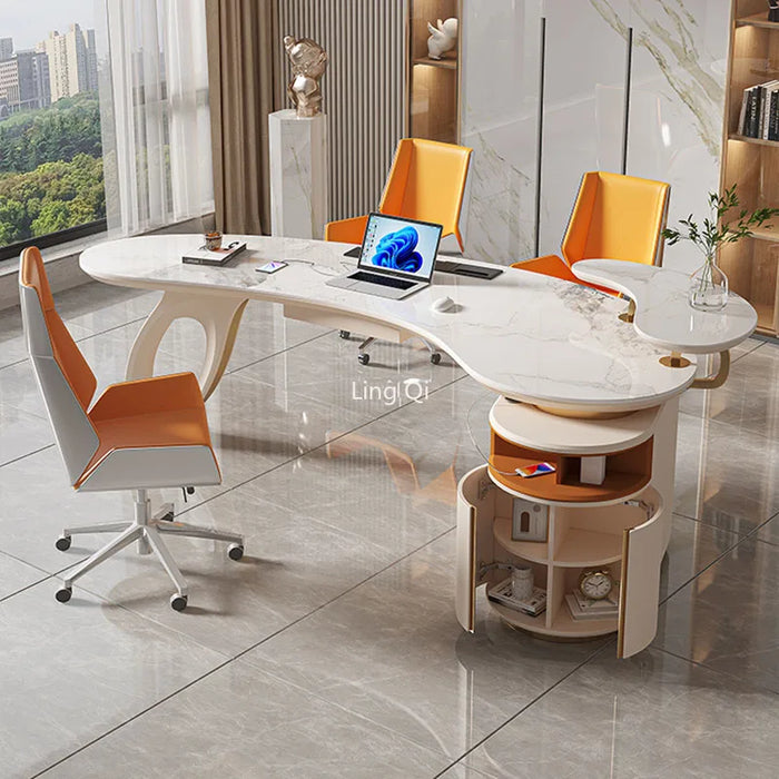 Designer Home Office Desk Executive Vanity High Quality Unique Computer Desks Unusual Student Mesa Escritorio Office Furniture