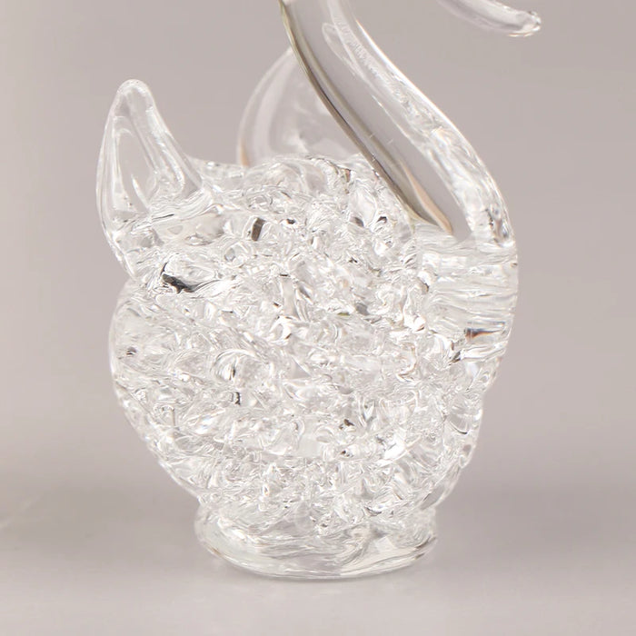1Pc Crystal Swan figurine Glass Animal Ornament Swan Crystal Figurines Home Desk Decoration Miniature Creative Gift