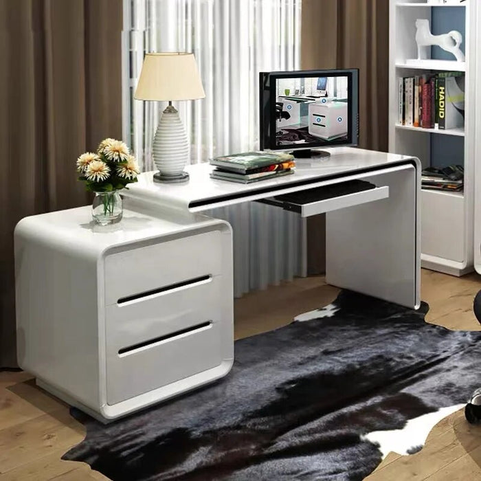 Computer Desk PC Corner Table with Bookcase Office desks 3 Drawers Study Desk for home writing table