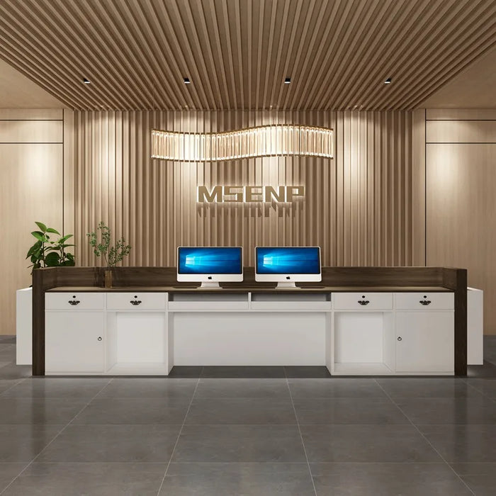 Counter Shop Reception Desks Table Luxury Modern Office Information Reception Desks Lectern Mueble Para Negocio Luxury Furniture