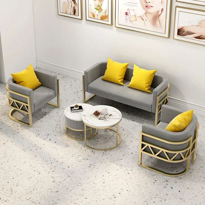 Nordic Light Luxury Living Room Sofas Fabric Modern Design Living Room Sofas Single Salondivani Da Soggiorno Home Furniture