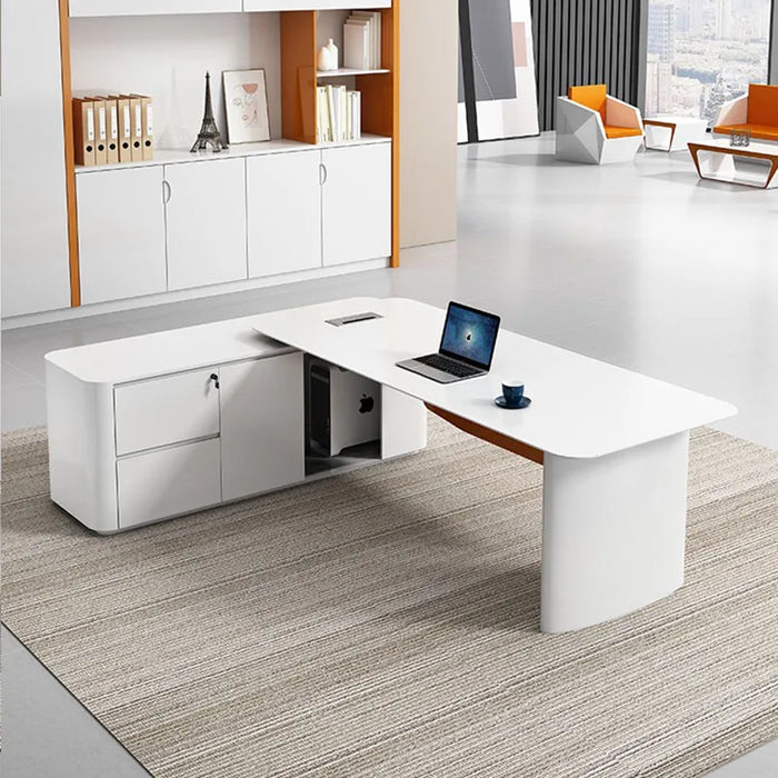 Executive Writing Office Desk Reception Desktop Corner Standing Office Desk Bedroom Scrivania Ufficio Lavoro Salon Furniture