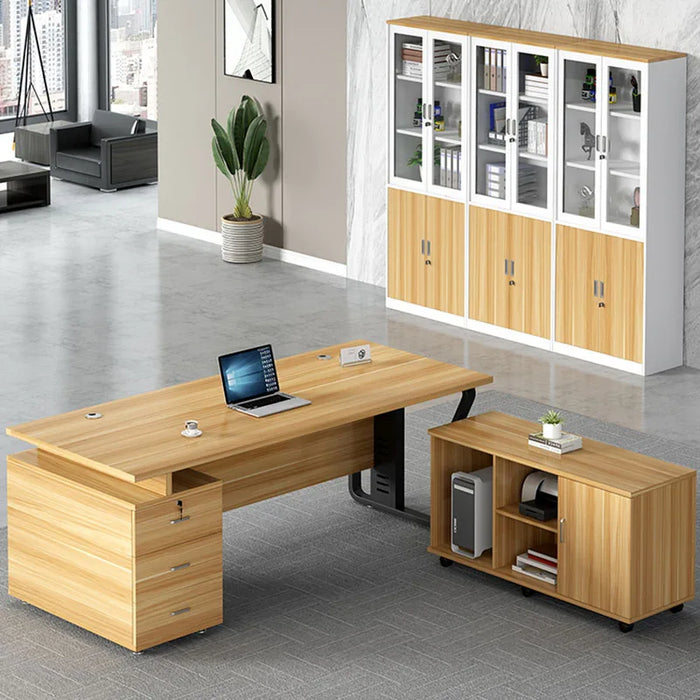 Wooden Organizer Study Table Computer Makeup Reception Vanity Office Desk Meeting Scrivanie Per Computer Modern Furniture