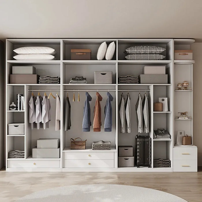Cabinets Shelf Wardrobe Rack Storage Clothes Holder Mirrors Wardrobe Drawers Luxury Shelf Divider Armario De Ropa Home Furniture
