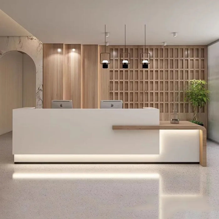 Salon Reception Desk Service Office Modern Cashiers Console Table Computer Storage Scrivania Con Cassetti Luxury Furniture