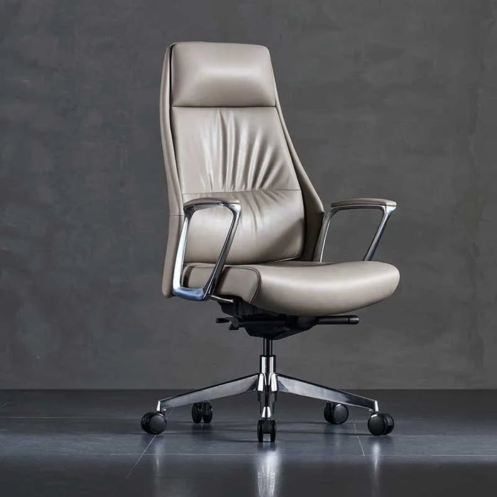Luxury Executive Office Chairs Genuine Leather Adjustable Top Layer Cowhide Ergonomic Gaming Chair Mobile Cadeira Home Office