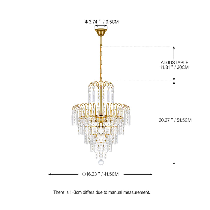 TRY-YEAN Modern Crystal Glass Chandelier Lighting Decora 220V Chandeliers Hanging Lights Fixture Wedding Decoration Pendant Lamp