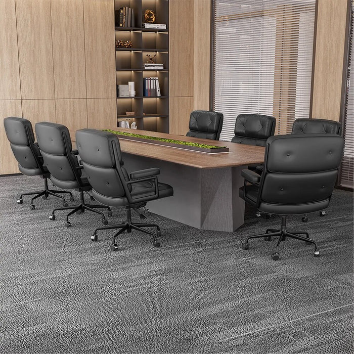 Office Chair Modern Luxury Office Furniture Genuine Leather Lobby Chair Comfortable Rotating Boss Chair Computer Business Chairs