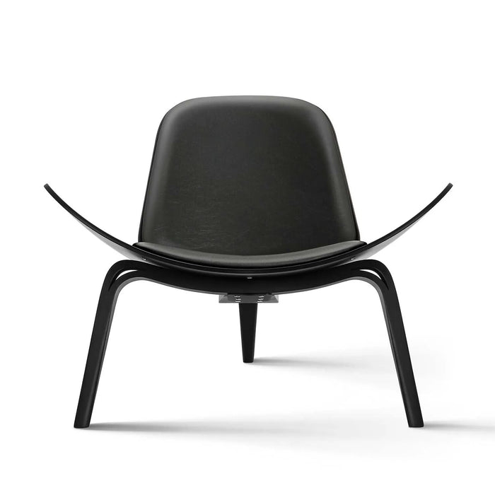 Recliner Chair Replica Black Wood Lounge Shell Chair Single Sofa Airplane Chair For Living Room Bedroom Furniture