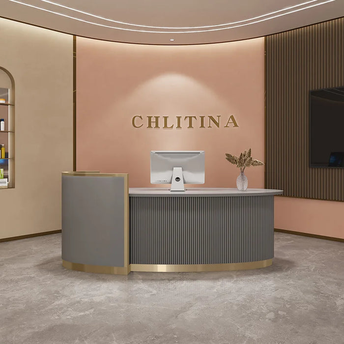 Parental Advisory Reception Desks Office Massage Luxurious Hotel Reception Commercial Enjoy Mostrador Oficina Office Furniture