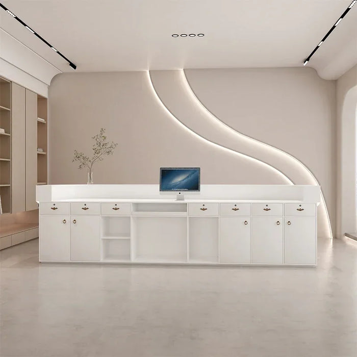 Beauty Cashier Reception Desks Computer Gigant Lectern Modern Front Desk Replica Office Desk Furniture